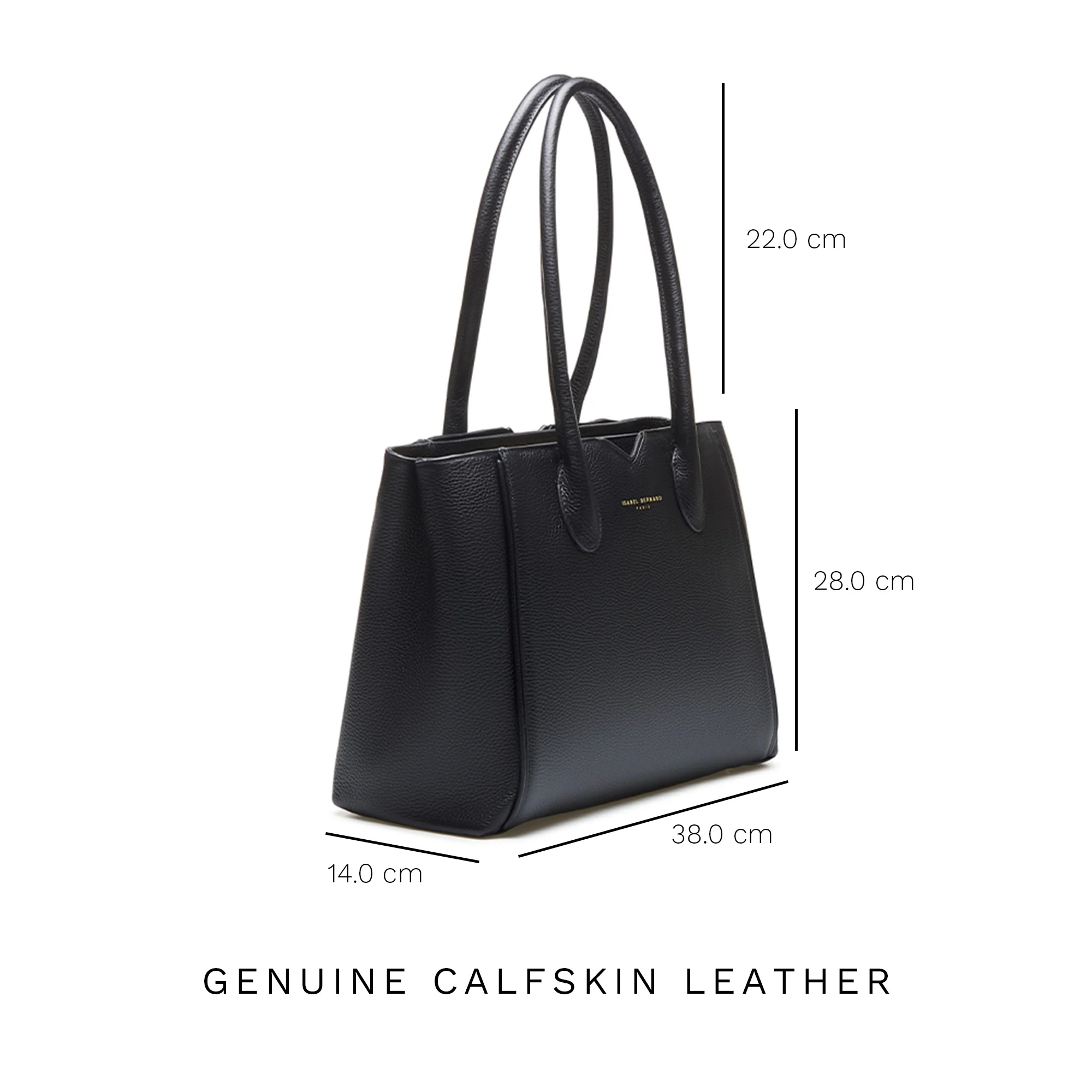 Isabel Bernard Honoré Cloè Black Handbag IB25001 - Image 8