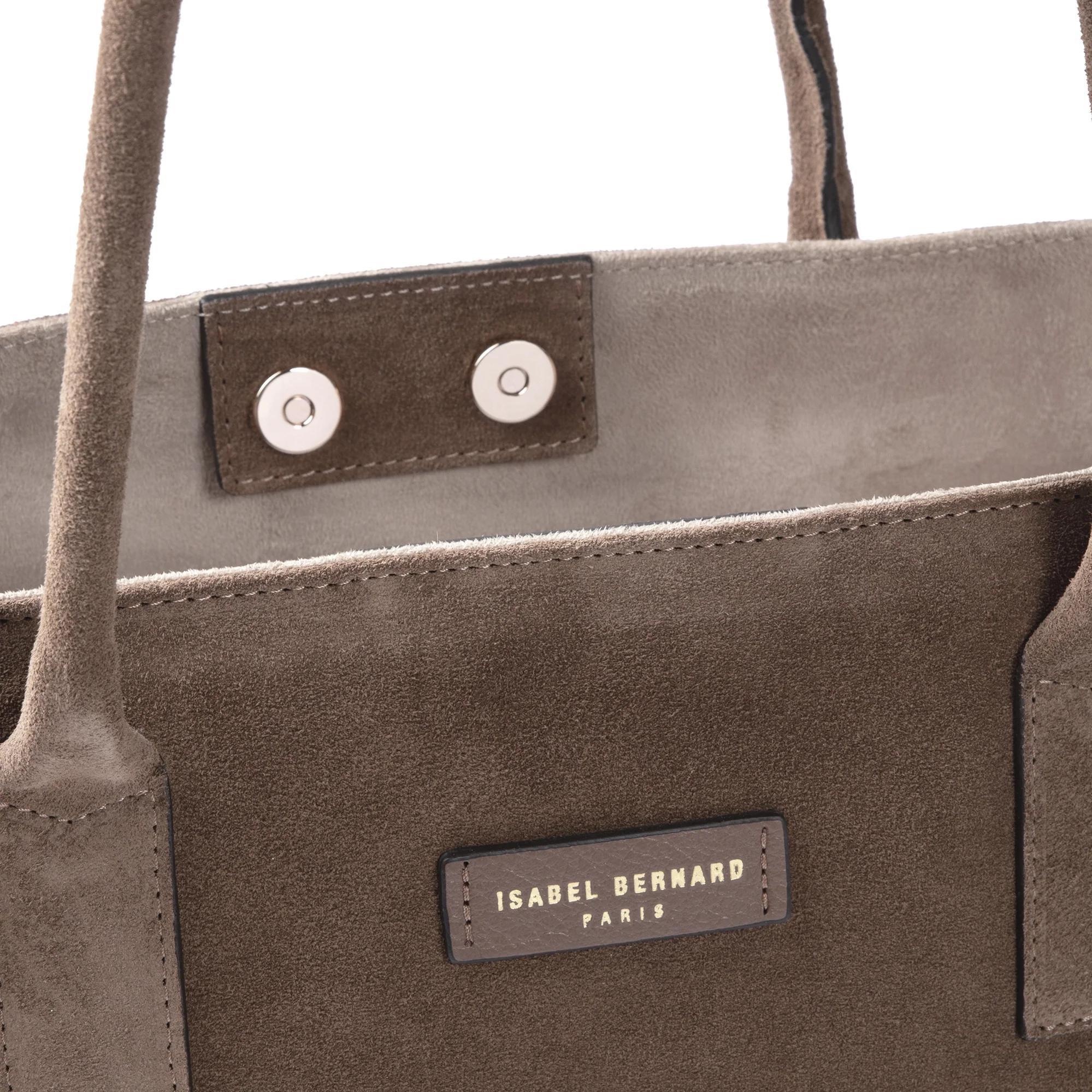 Isabel Bernard Honoré Elin Taupe Suede shoulder bag IB25111-178 - Image 6