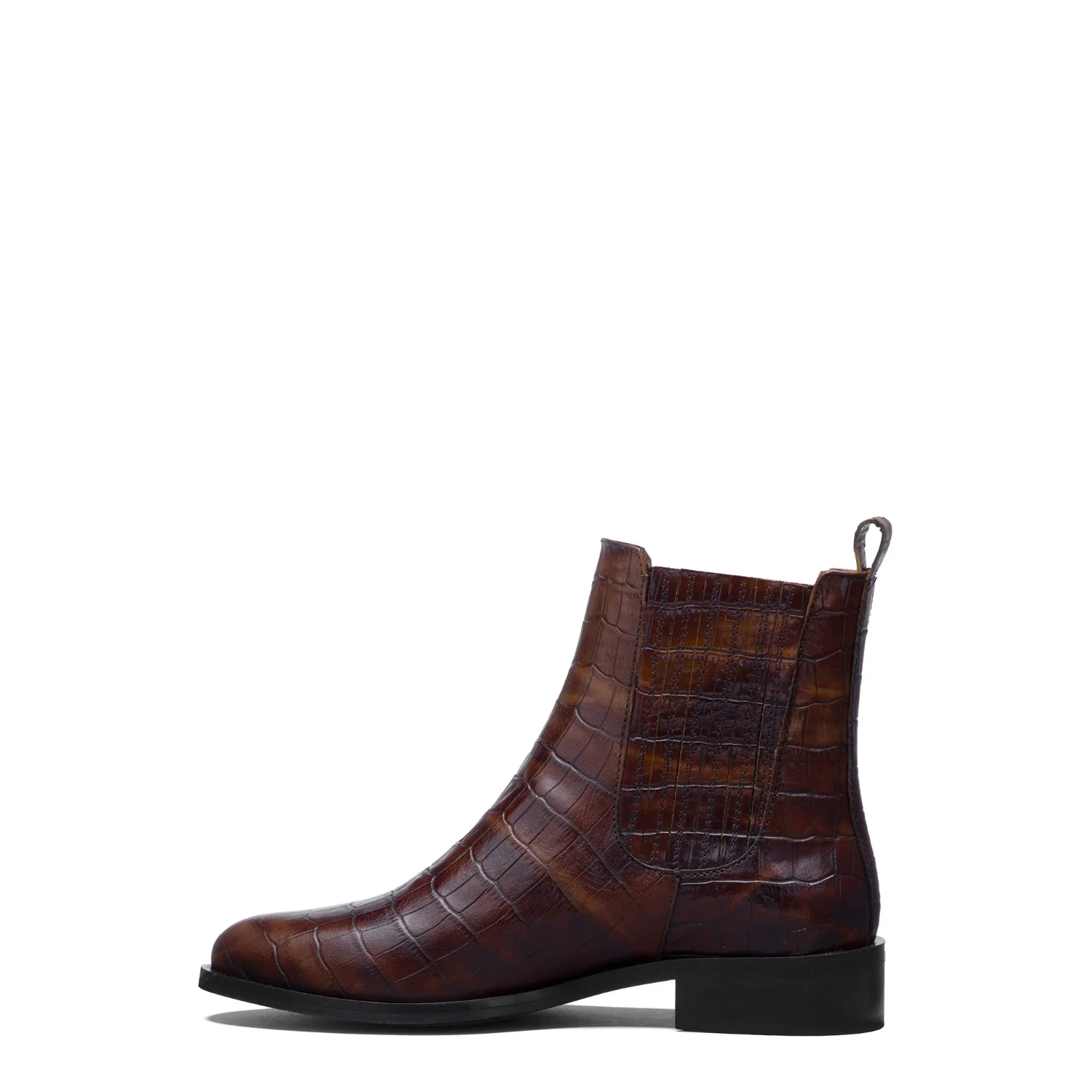 Isabel Bernard Vendôme Chey Croco Brown Calfskin Leather Chelsea Boots IB53012-230-36 - Image 4