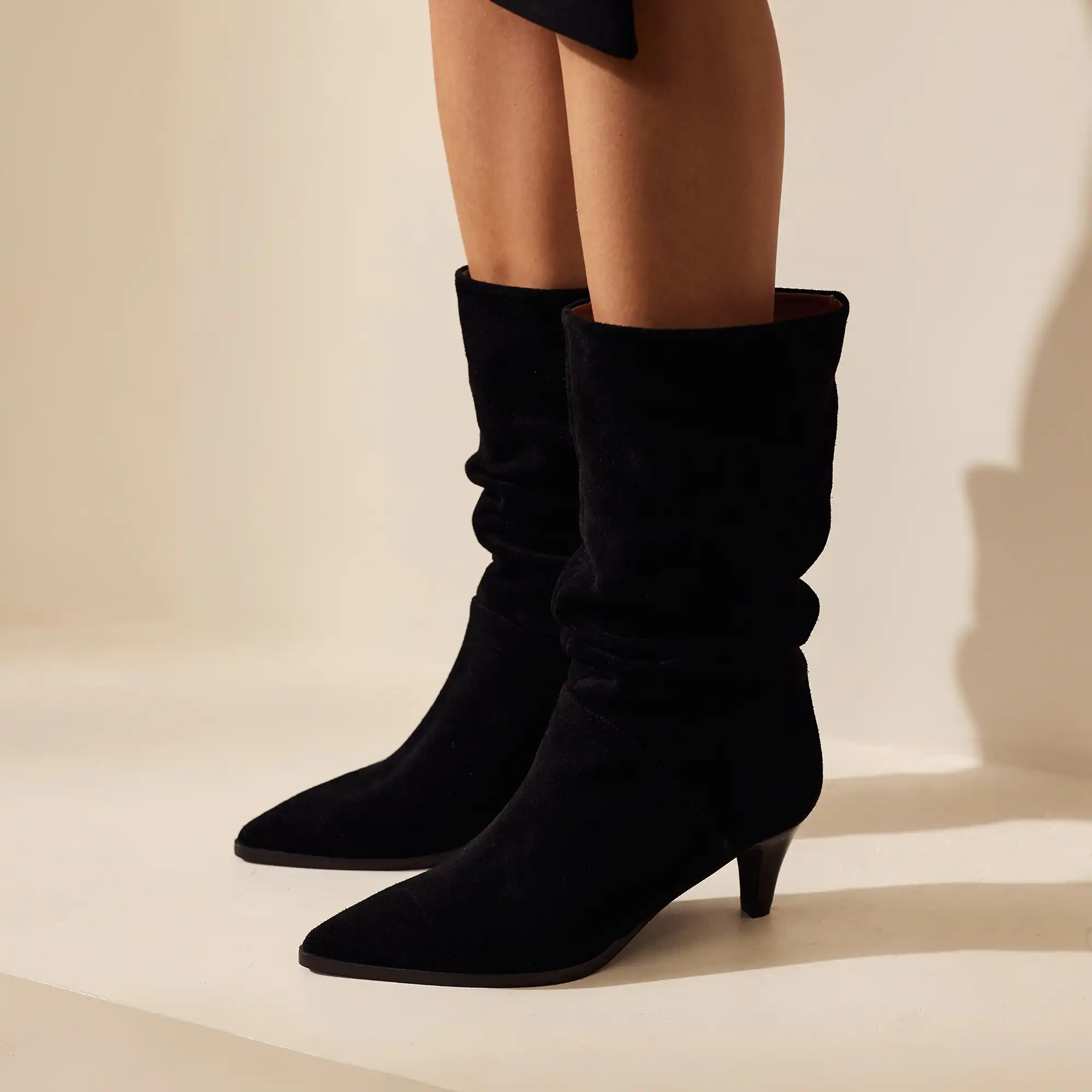 Isabel Bernard Vendôme Margot Black Suede Boots IB54005-101-37 - Image 3