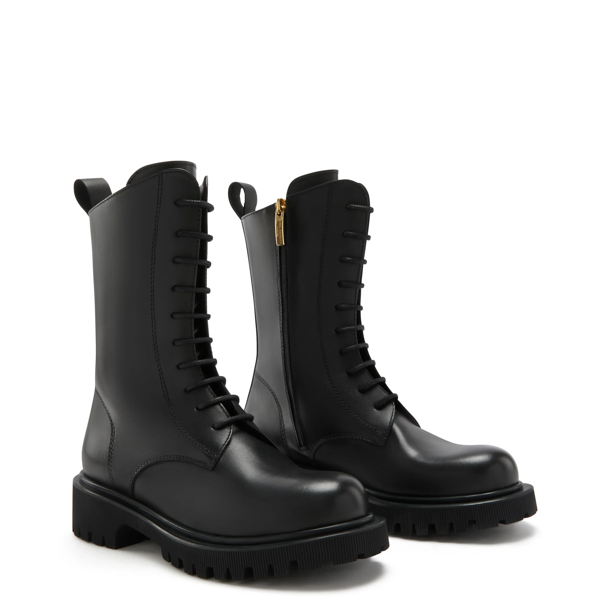 Isabel Bernard Vendôme Myrthe Black Calfskin Lace-up boots IB53008-01-36 - Image 6