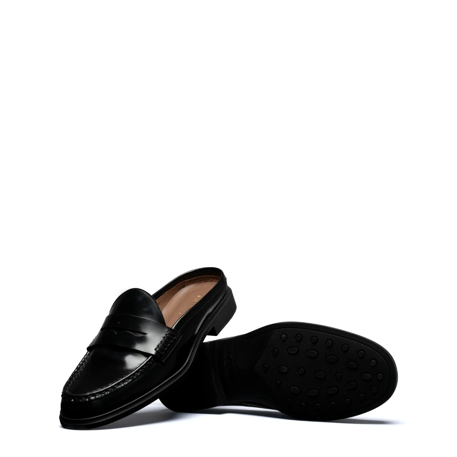 Vendôme Blandine black spazzolato leather mules IB51016-601-35 - Image 8